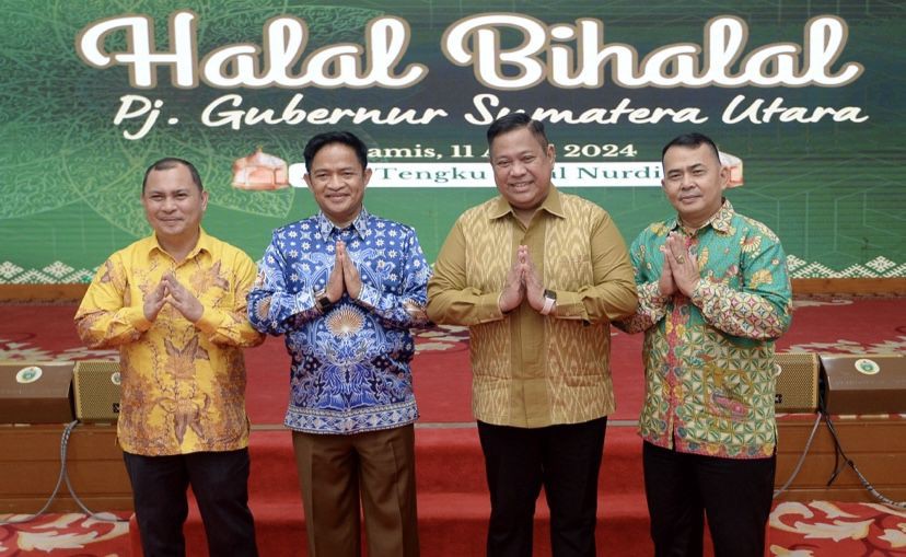 Para Kepala Daerah Ramaikan Open House di Rumah Pj Gubernur Sumut 