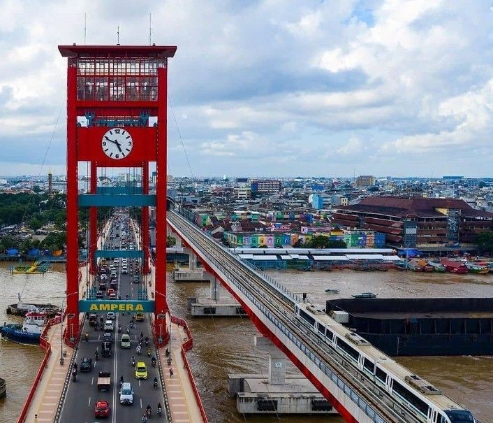 Jembatan Ampera Ditutup 1 Jam Saat Ampera Tourism Run 2024