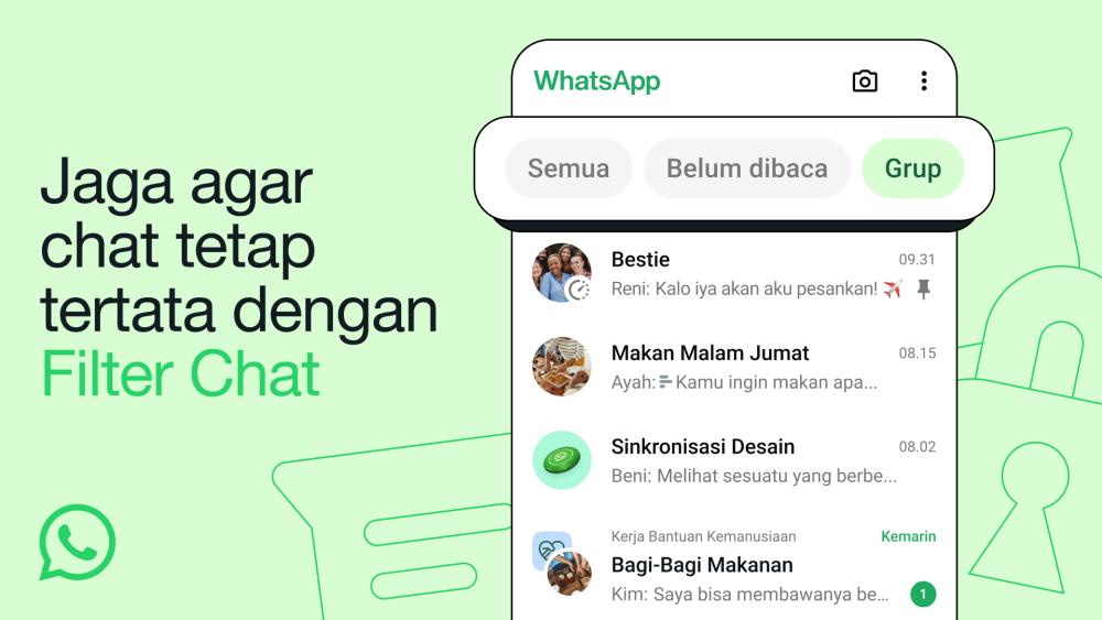 WhatsApp Hadirkan Fitur Filter, Bikin Gampang Cari Chat