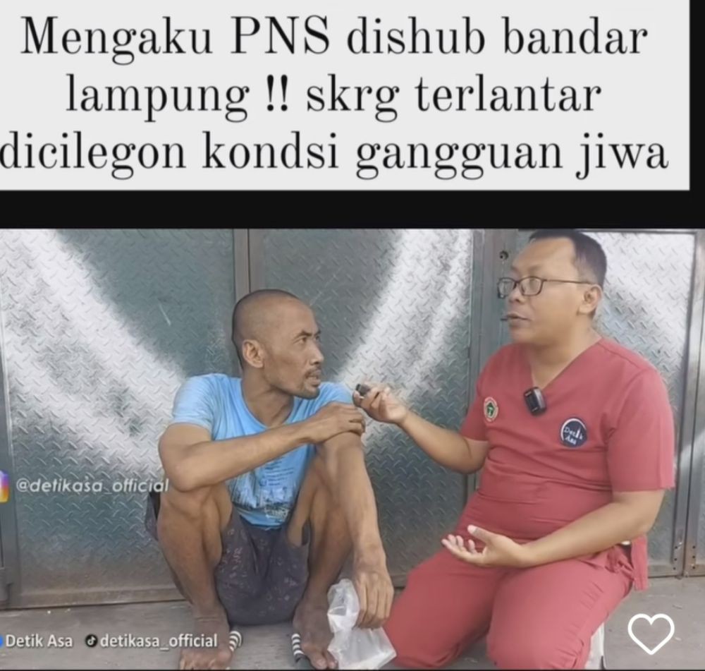 ODGJ PNS Dishub Bandar Lampung Alami Gangguan Mental Sejak 2019 