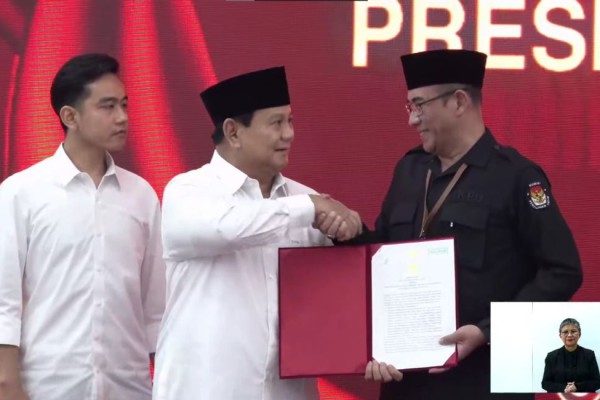 Penetapan Prabowo-Gibran Dituangkan dalam Keputusan KPU