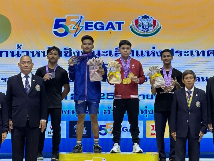 Lifter Muda Asal Riau Bawa Pulang 3 Emas di EGAT King’s Cup Thailand