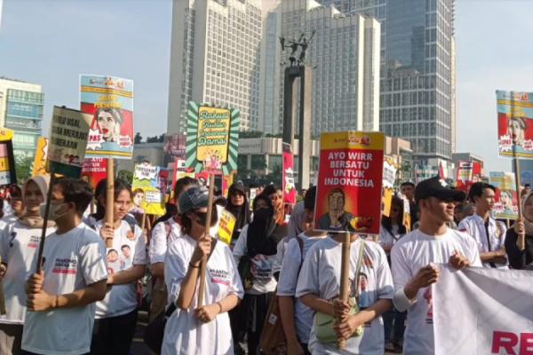 Relawan 3 Paslon Capres Ajak Masyarakat Bersatu Pasca-Pilpres 2024
