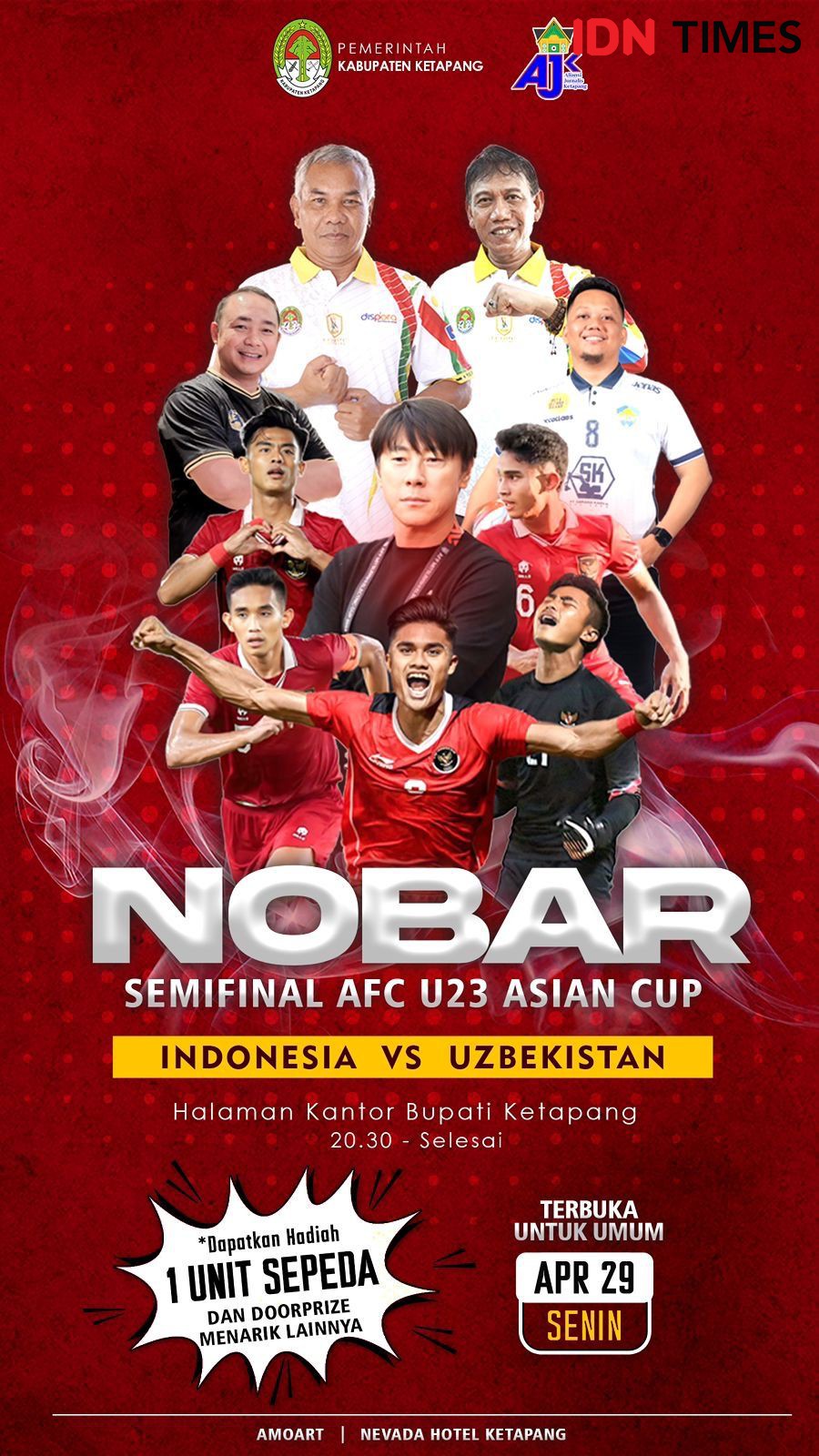 Poster Pejabat Kalbar Ajak Nobar Timnas Indonesia Vs Uzbek 5803