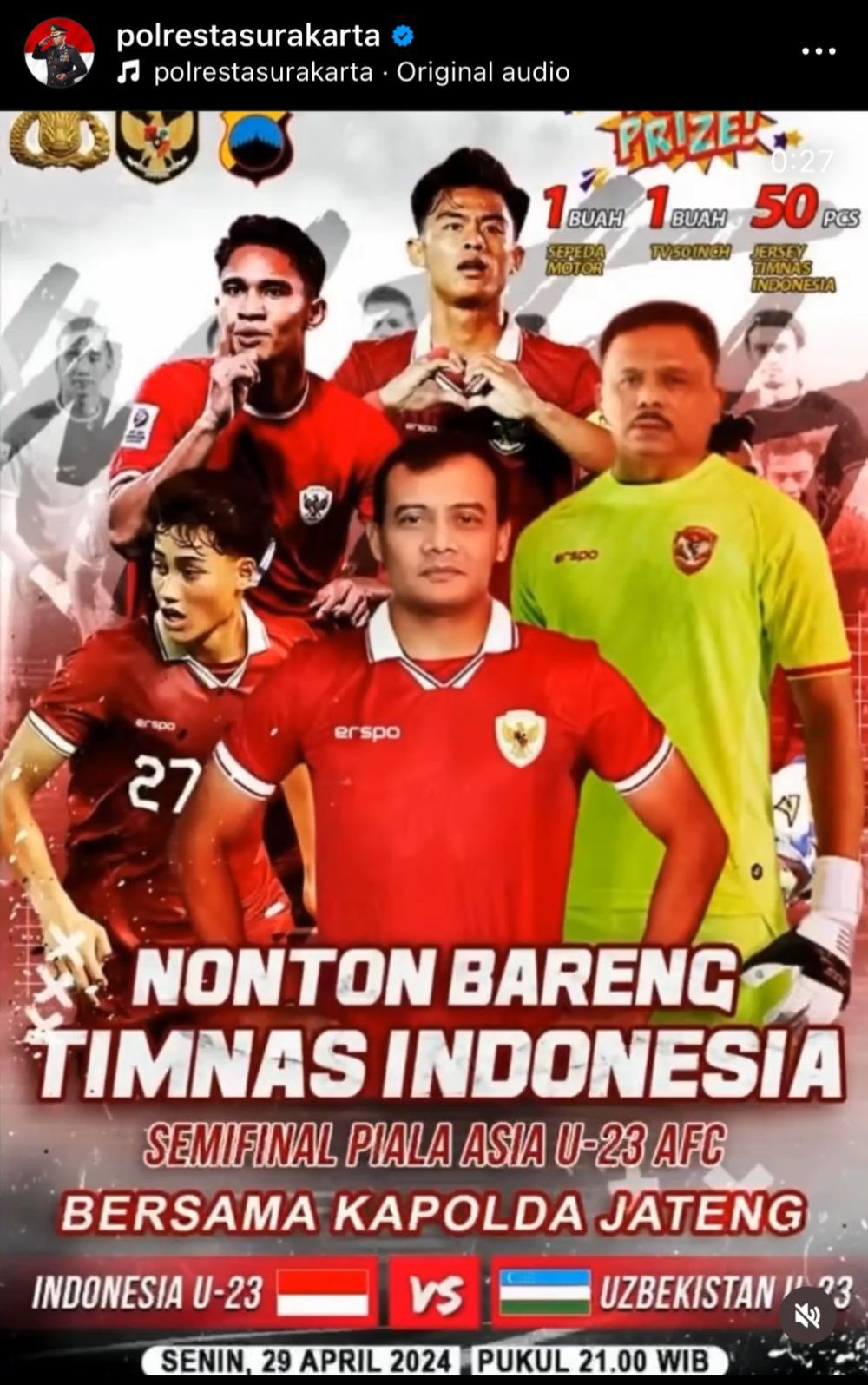 11 Foto Nobar Timnas U 23 Ala Pejabat 0760