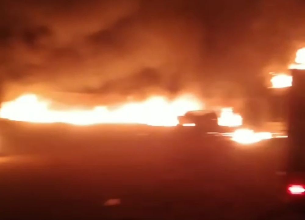 Bengkel Disulap Gudang Penampungan BBM di Lampung Selatan Terbakar