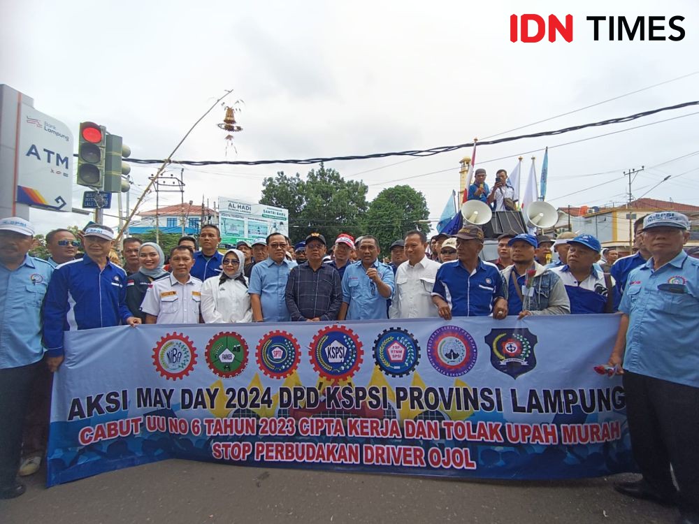 Minta Kajian, DPRD Lampung Klaim Bakal Tindaklanjuti Tuntutan Buruh