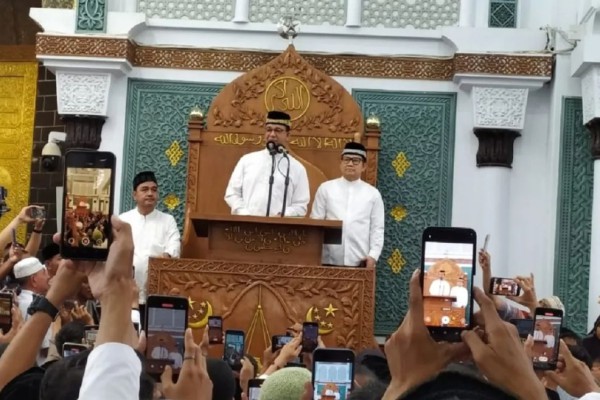 Sambangi Aceh, Anies Diteriaki Presiden 2029
