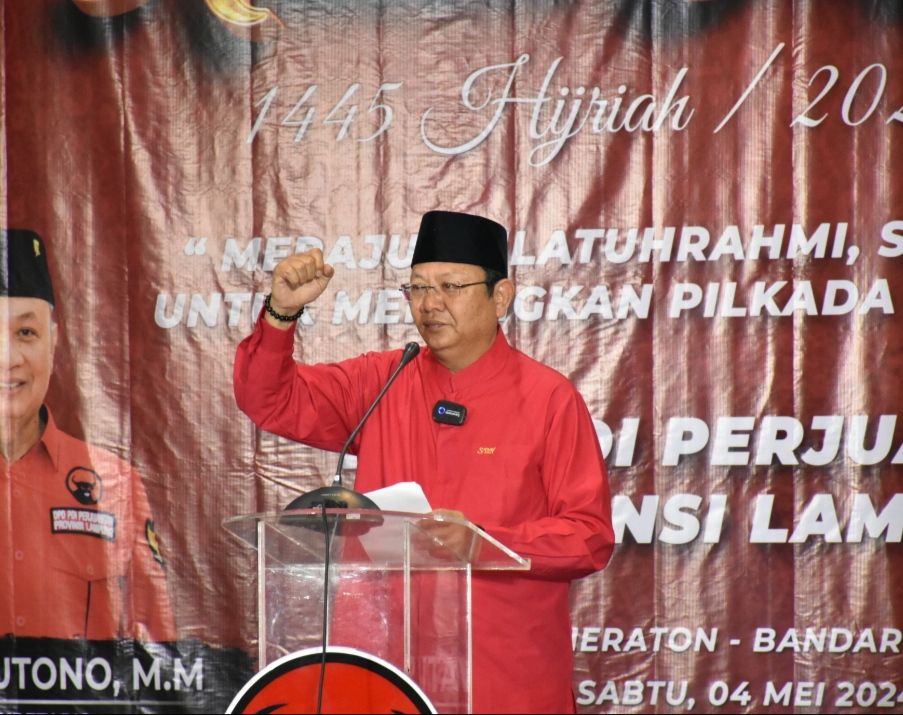 Halal Bihalal, PDIP Lampung Dorong Kader Terbaik Maju Pilkada 2024