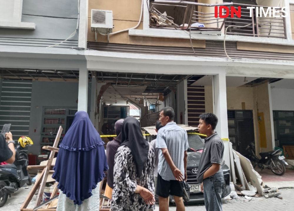 Rumah Meledak di Komplek Liberty, Diduga Karena Tabung Gas