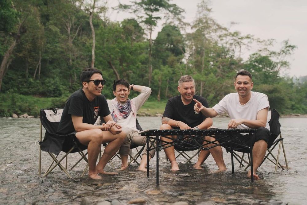 Potret Raffi Ahmad, Desta, Gading dan Ariel Touring ke Tangkahan Sumut