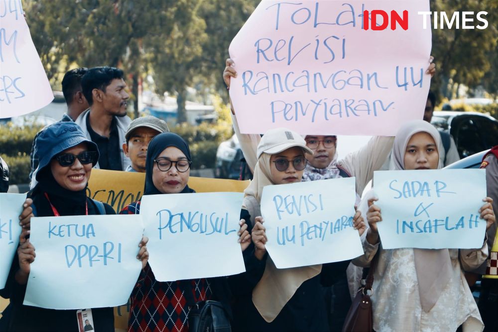Kebebasan Pers Terancam, Jurnalis di Aceh Tolak Revisi UU Penyiaran