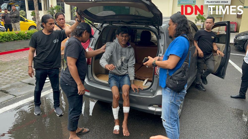 Polrestabes Medan Tangkap Pelaku Begal yang Tebas Tangan Korban