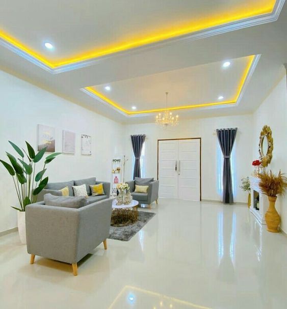 7 Model Plafon Gypsum Ruang Tamu, Tampak Elegan!