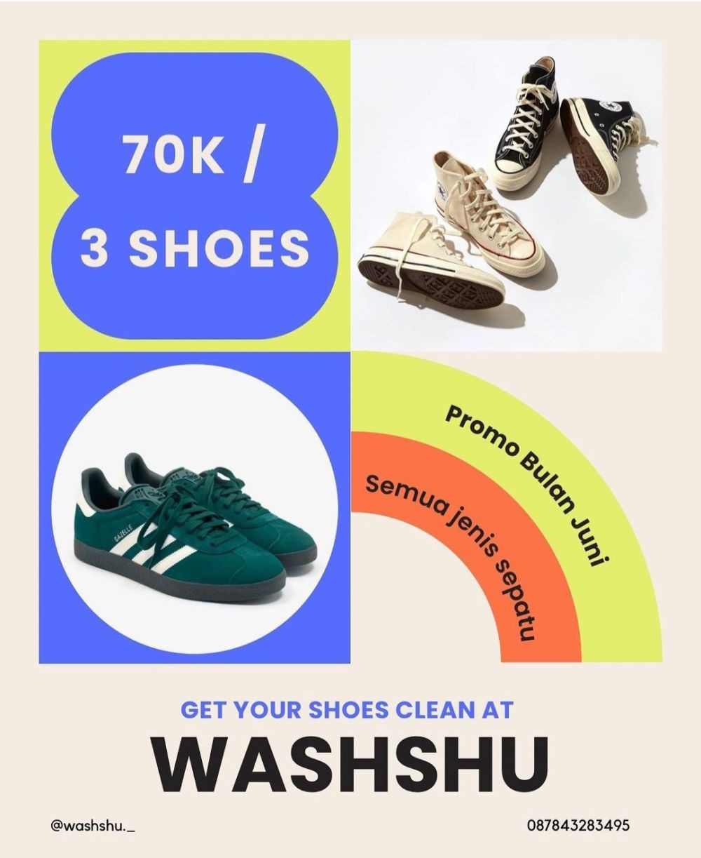 Rekomendasi Tempat Cuci Sepatu di Bandar Lampung, lagi Ada Diskon 