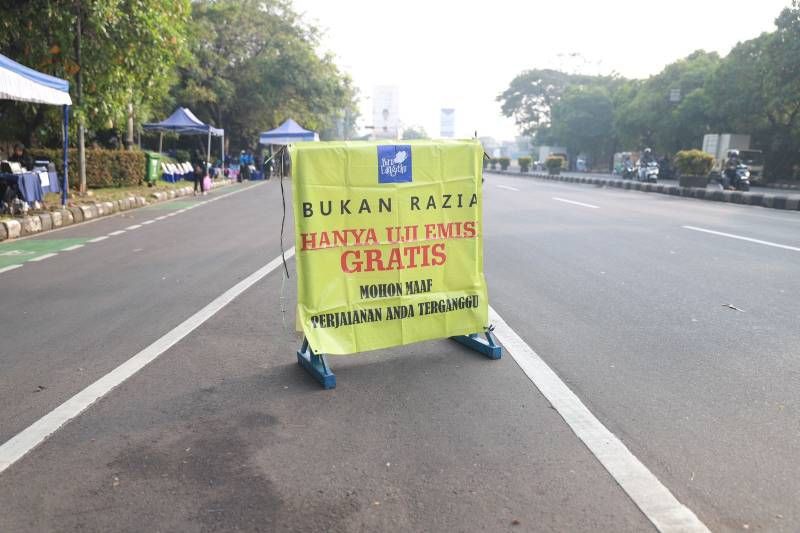 2.000 Kendaraan yang Melintas di Kota Tangerang Jalani Uji Emisi