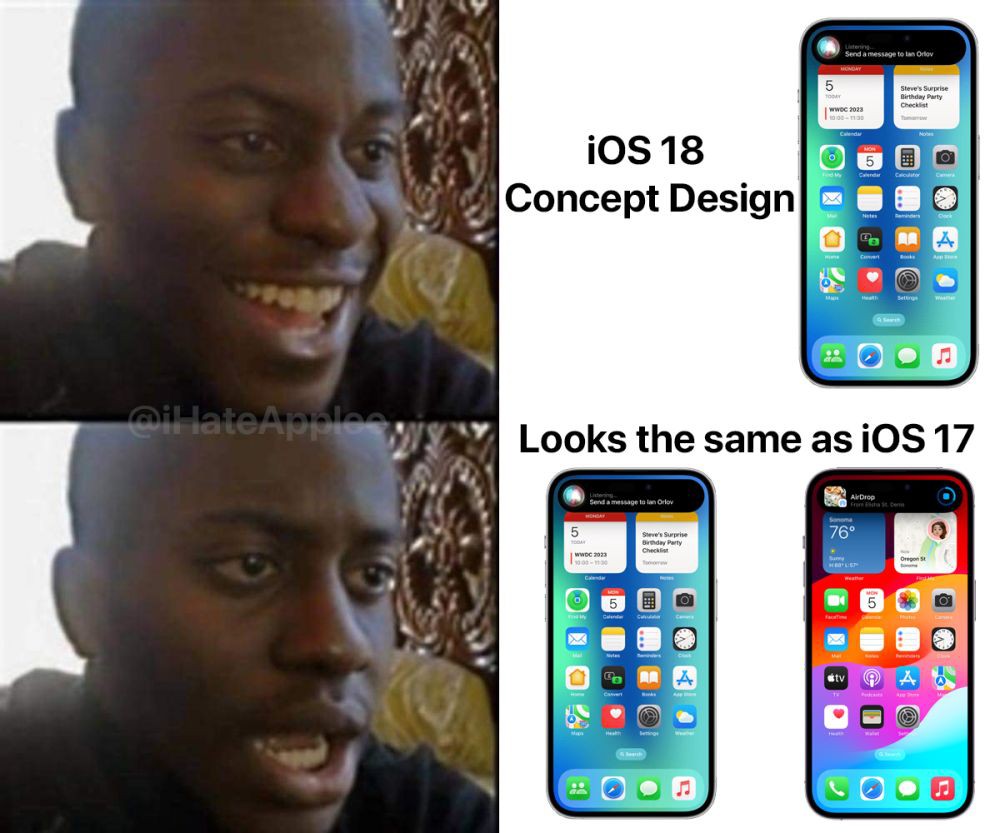 10 Meme iOS 18 yang Baru Aja Rilis, Pengguna iPhone X Gak Di