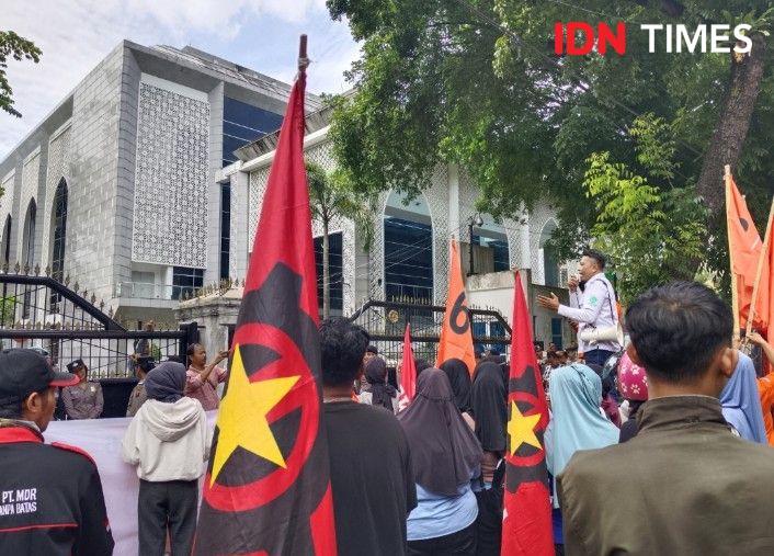 Buruh dan Petani Demo di DPRD Sumut, Minta PP Tapera Dibatalkan