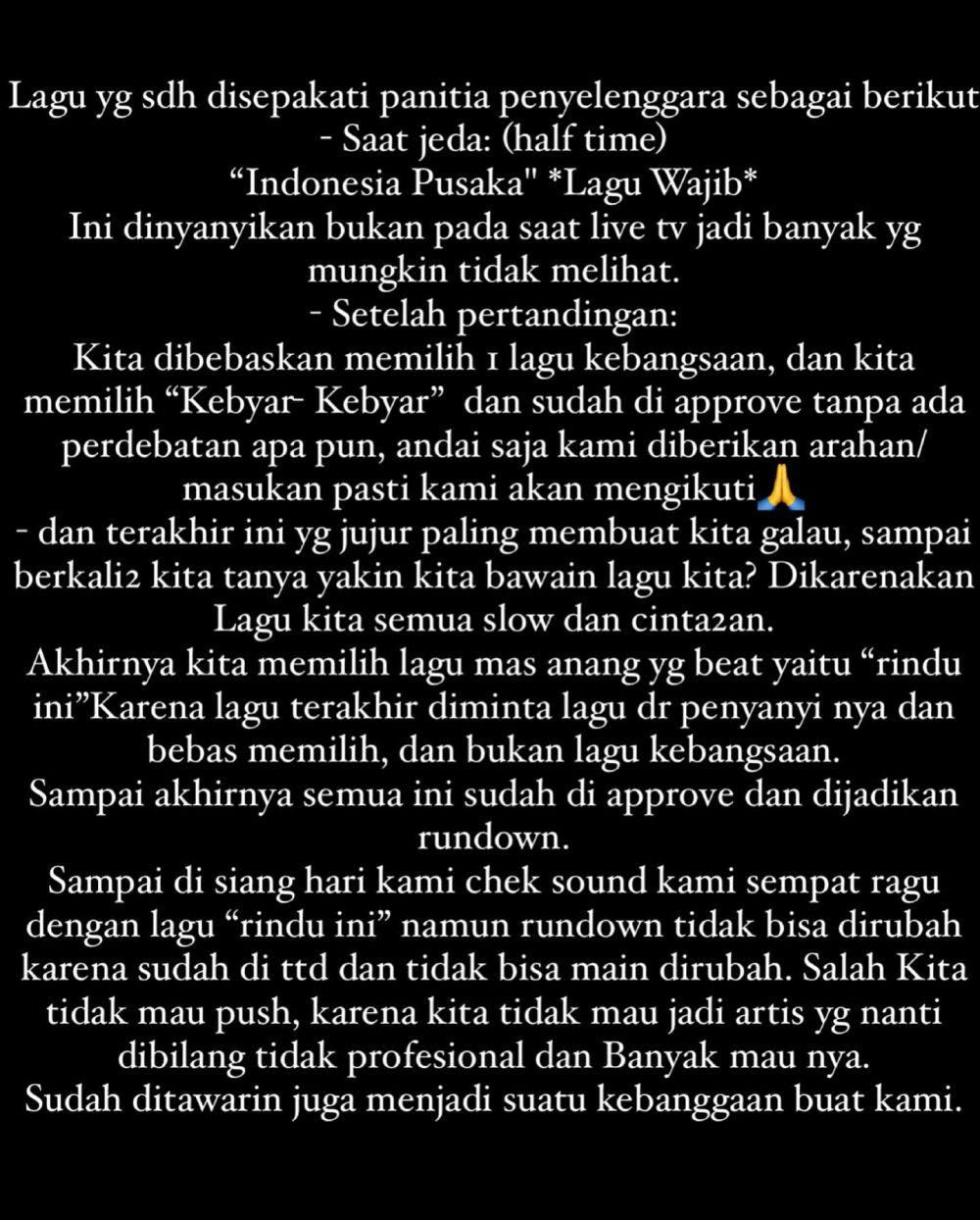 Klarifikasi Anang Soal Nyanyi di Pertandingan Timnas Vs Filipina