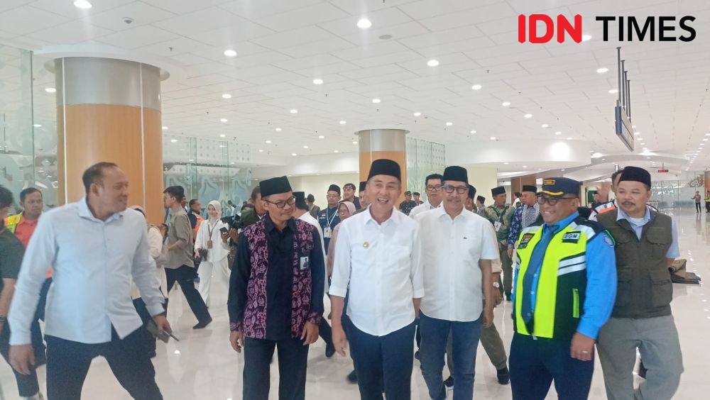 Wilujeng Sumping, Kloter I Jemaah Haji Jabar Kembali ke Tanah Air