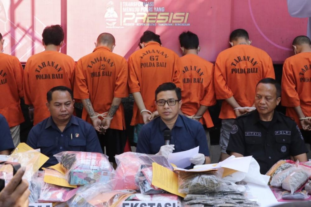 70 Orang TO Kasus Narkoba Tertangkap di Bali Selama 16 Hari