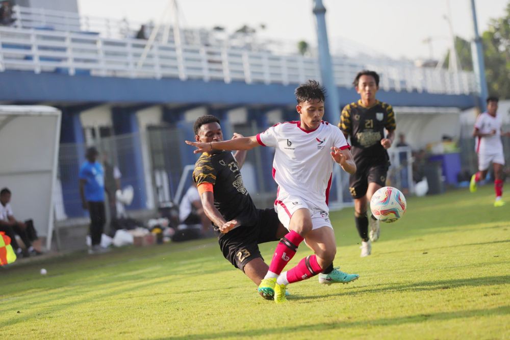 Tim Sepak Bola Putra PON Sumut Tumbangkan Klub Liga 3 Papua