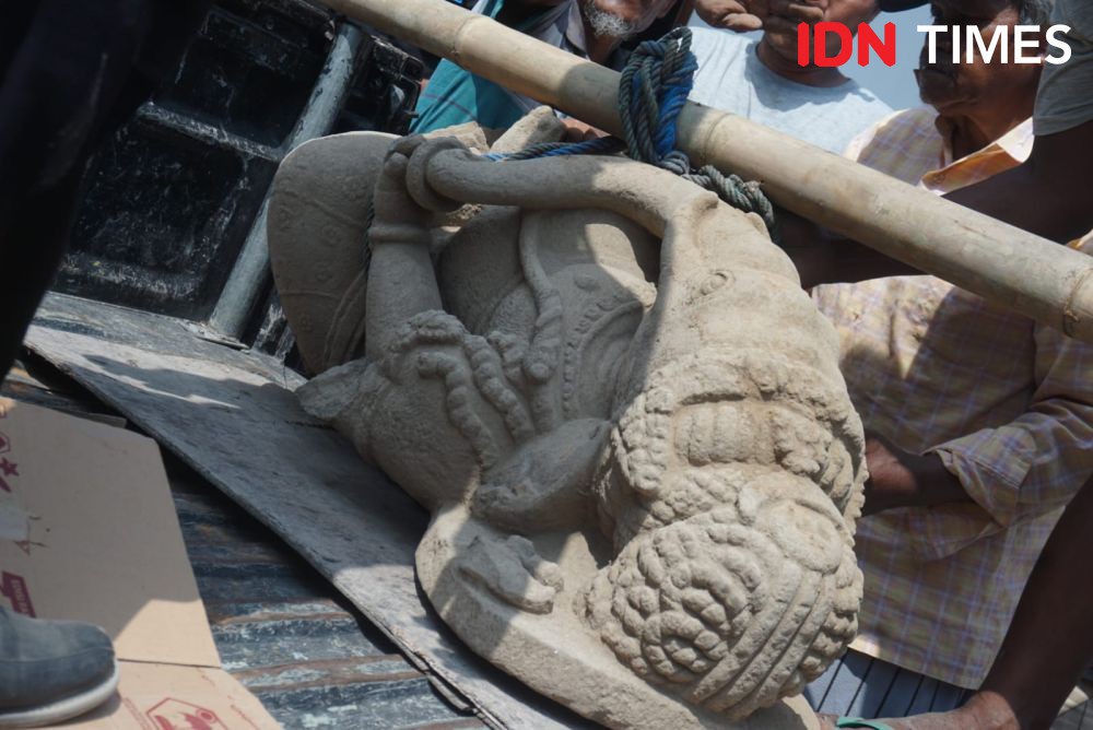 Warga Temukan Arca Ganesha Saat Gali Lubang Fondasi Rumah