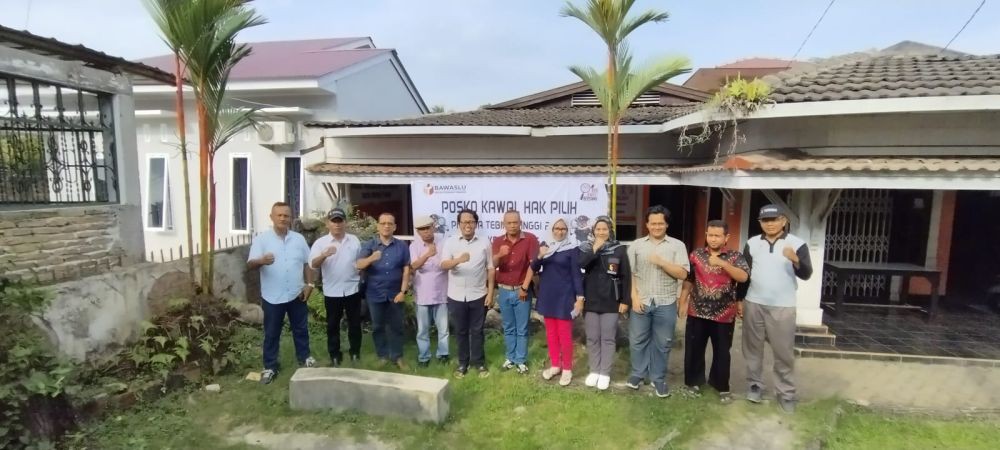 Bawaslu Tebing Tinggi Launching Posko Kawal Hak Pilih Pilkada 2024