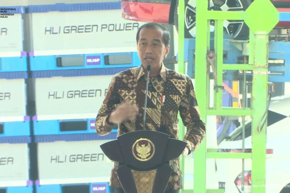 Jokowi Resmikan Pabrik Baterai EV Terbesar Di Asia Tenggara