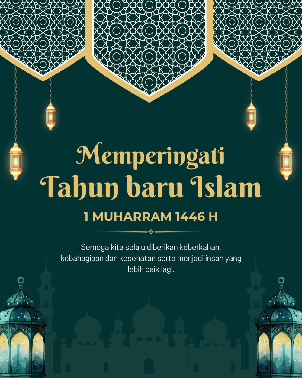 14 Poster 1 Muharram 2024, Bisa untuk Media Sosial!
