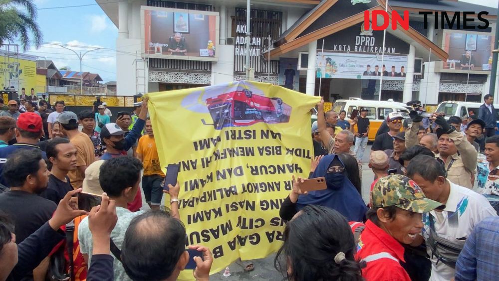 Sepekan Beroperasi, Sopir Angkot Demo Balikpapan City Trans