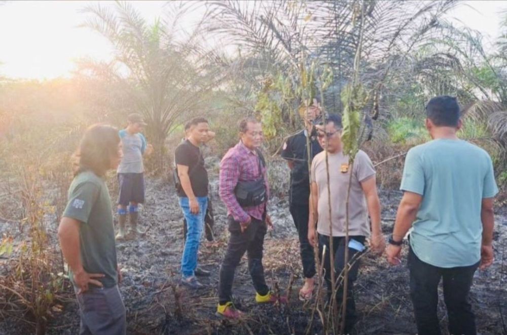 Seorang Kakek di Muratara Tewas di Kebun Sawit Terbakar