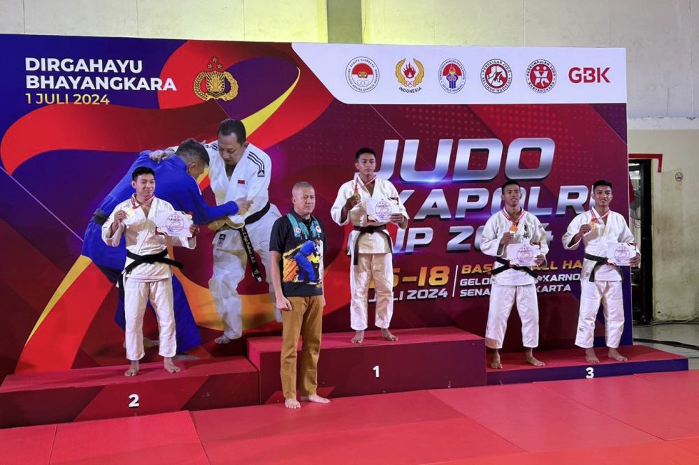 Anggota Polres Badung Sabet Emas di Kejuaraan Judo 