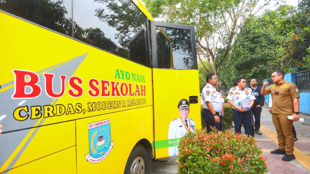 Dishub Tangsel Tambah Lima Unit Bus Sekolah