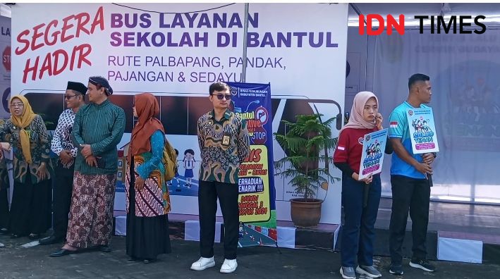 Hari Pertama Beroperasi, Bus Sekolah Gratis di Bantul Sepi Penumpang