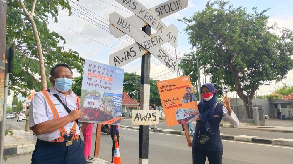 Daop 4 Semarang Ingatkan Pengendara Jangan Terobos Palang Pintu KA Walau Sepi