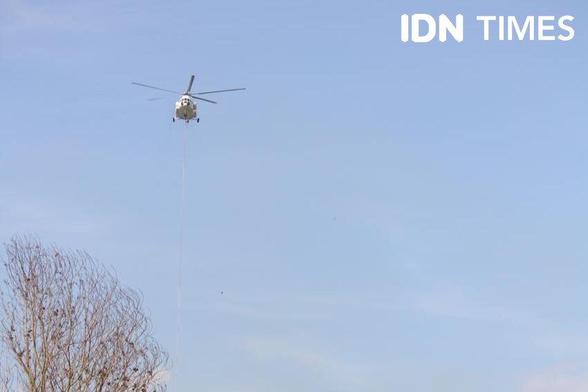 BNPB Tambah Satu Unit Helikopter Water Boombing di Sumsel