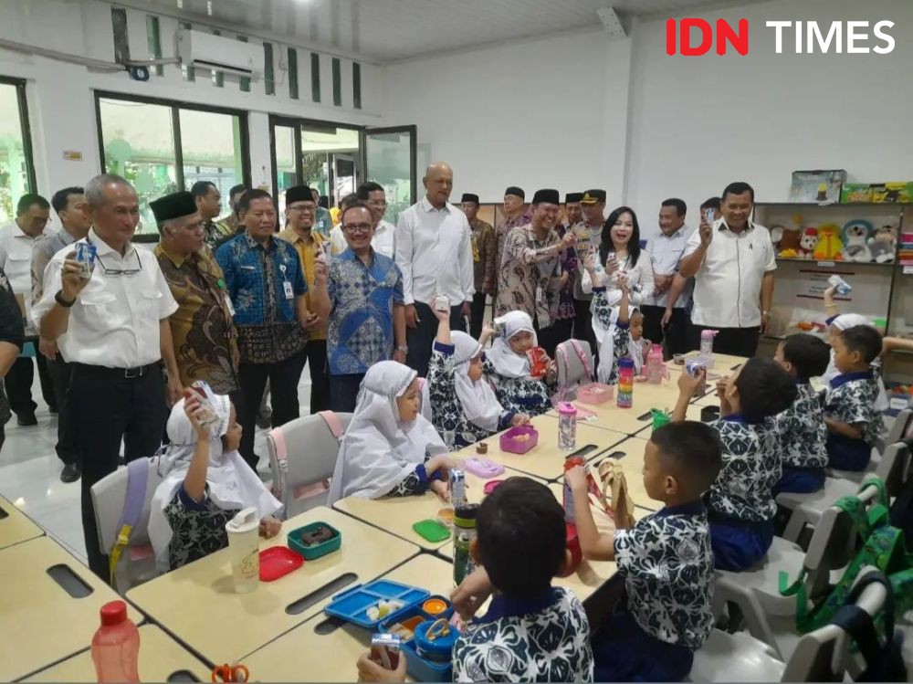 Menu Makan Bergizi Gratis di Uji Coba di Tangerang Senilai Rp17.500