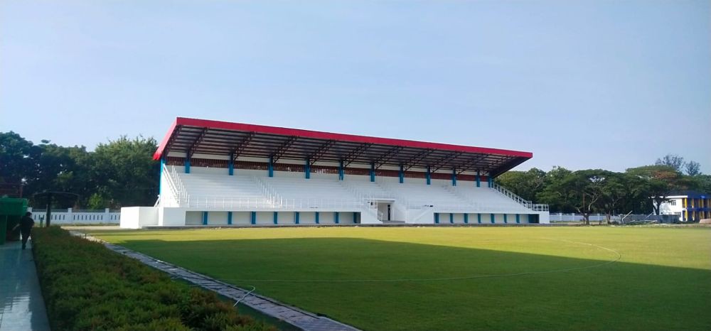 Venue Bola Putri PON, Renovasi Stadion Mini Pancing Sudah 80 Persen