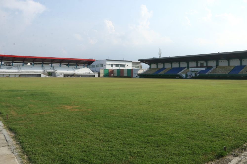 Venue Bola Putri PON, Renovasi Stadion Mini Pancing Sudah 80 Persen