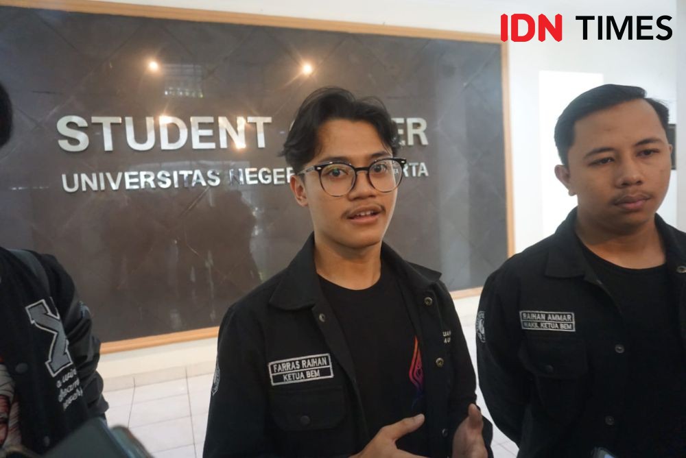 Ketua BEM UNY Ngaku Dicekik Dosen saat Orasi di Depan Mahasiswa Baru