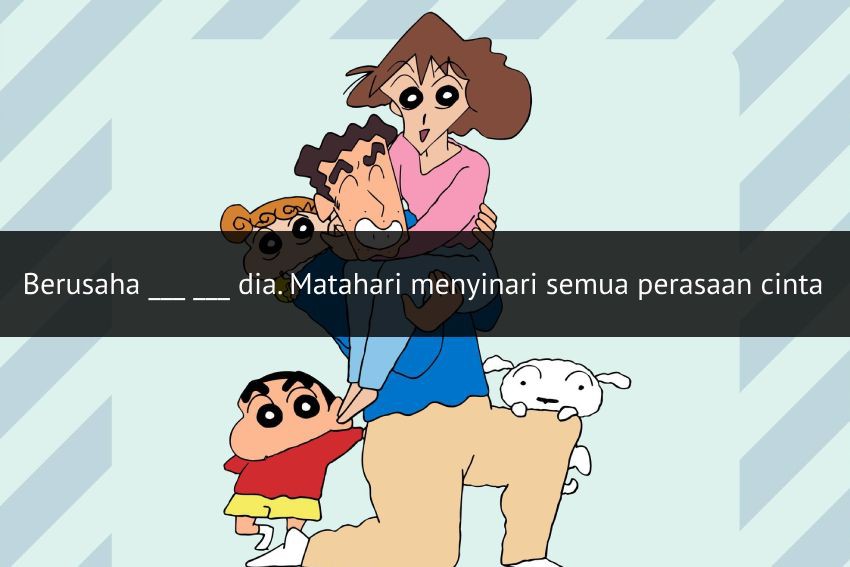 [QUIZ] Lanjut Lirik Theme Song Kartun Crayon Shinchan, Seberapa Hapal Kamu?