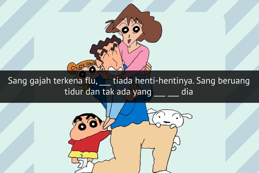 [QUIZ] Lanjut Lirik Theme Song Kartun Crayon Shinchan, Seberapa Hapal Kamu?