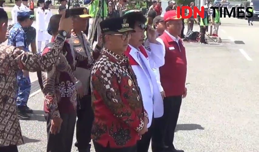 Bendera Pusaka dan Teks Proklamasi Diarak dari Balikpapan ke IKN