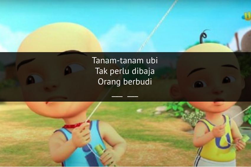 [QUIZ] Lanjut Lirik Damai, Lagu Tanam-tanam Ubi yang Viral di Upin Ipin