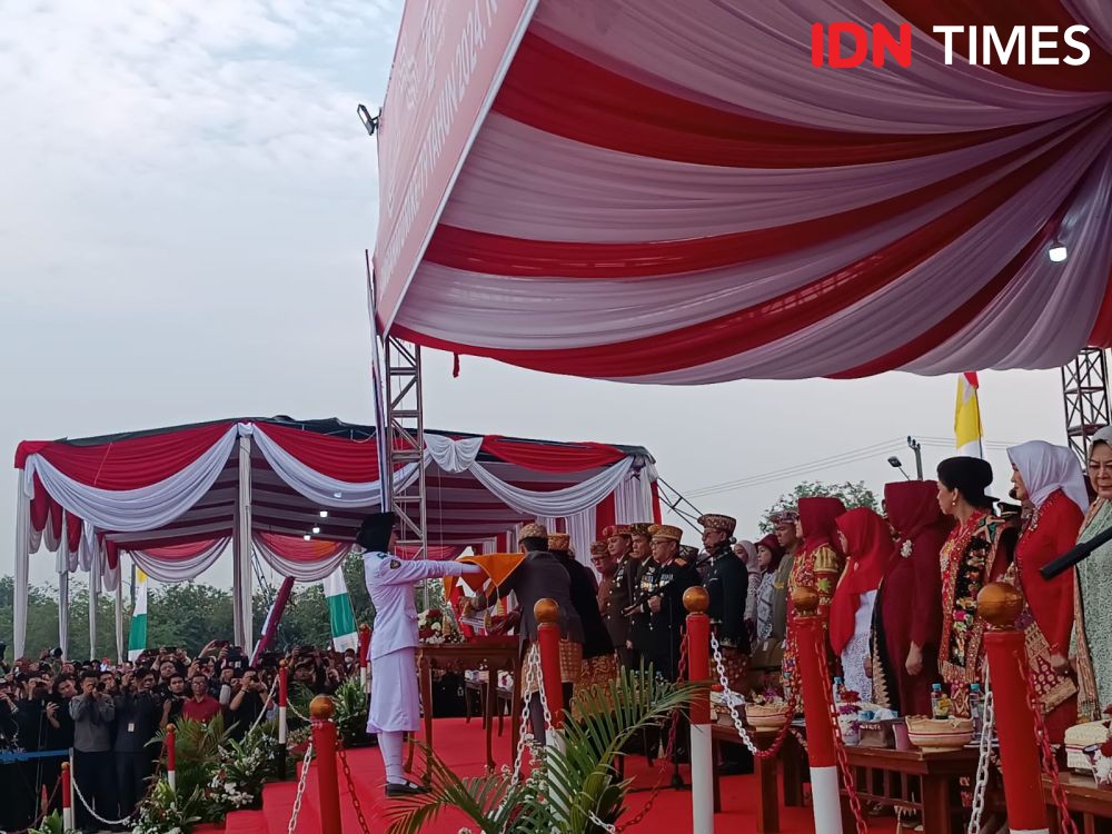 Semarak Upacara HUT Kemerdekaan RI ke 79 Pertama di Kota Baru Lampung