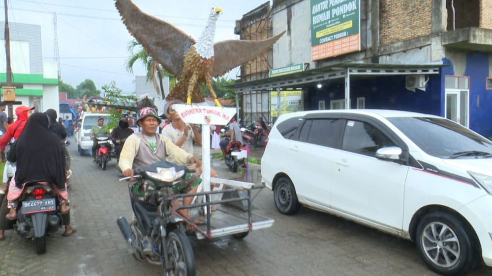 Karnaval 17 Agustus, Ada Tank Hingga Kapal Selam di Deli Serdang