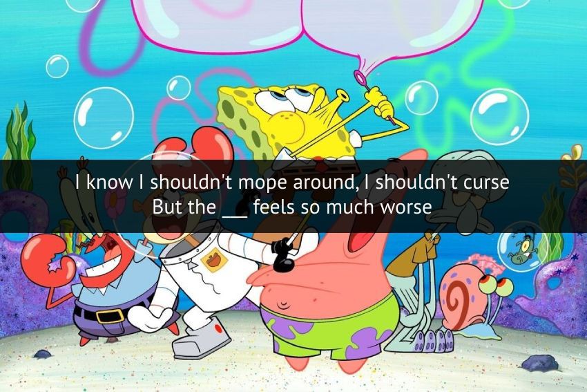 [QUIZ] Lanjut Lirik Lagu Ripped Pants SpongeBob Squarepants