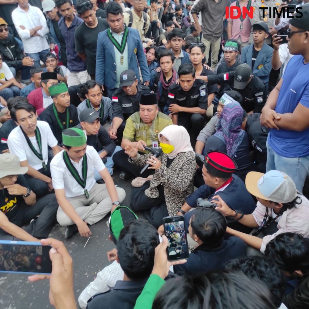 Pendemo Dibubarkan Paksa, Sejumlah Mahasiswa NTB Ditangkap