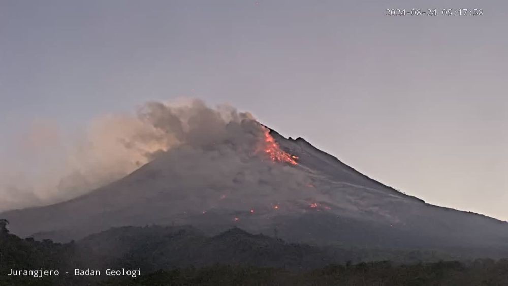 Luncuran Awan Panas dan Lava Masih Terjadi di Gunung Merapi